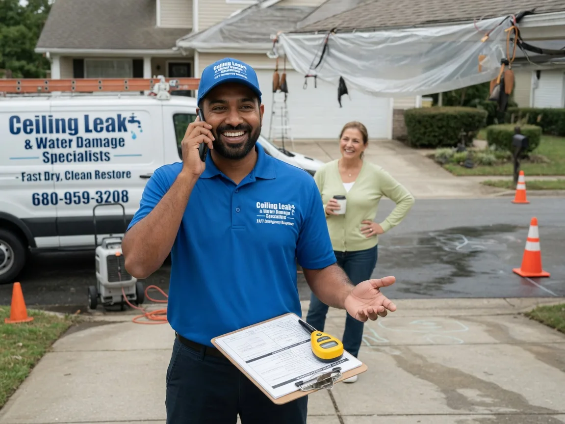 Ceiling Leak Cleanup Oak Island, NC FAQs